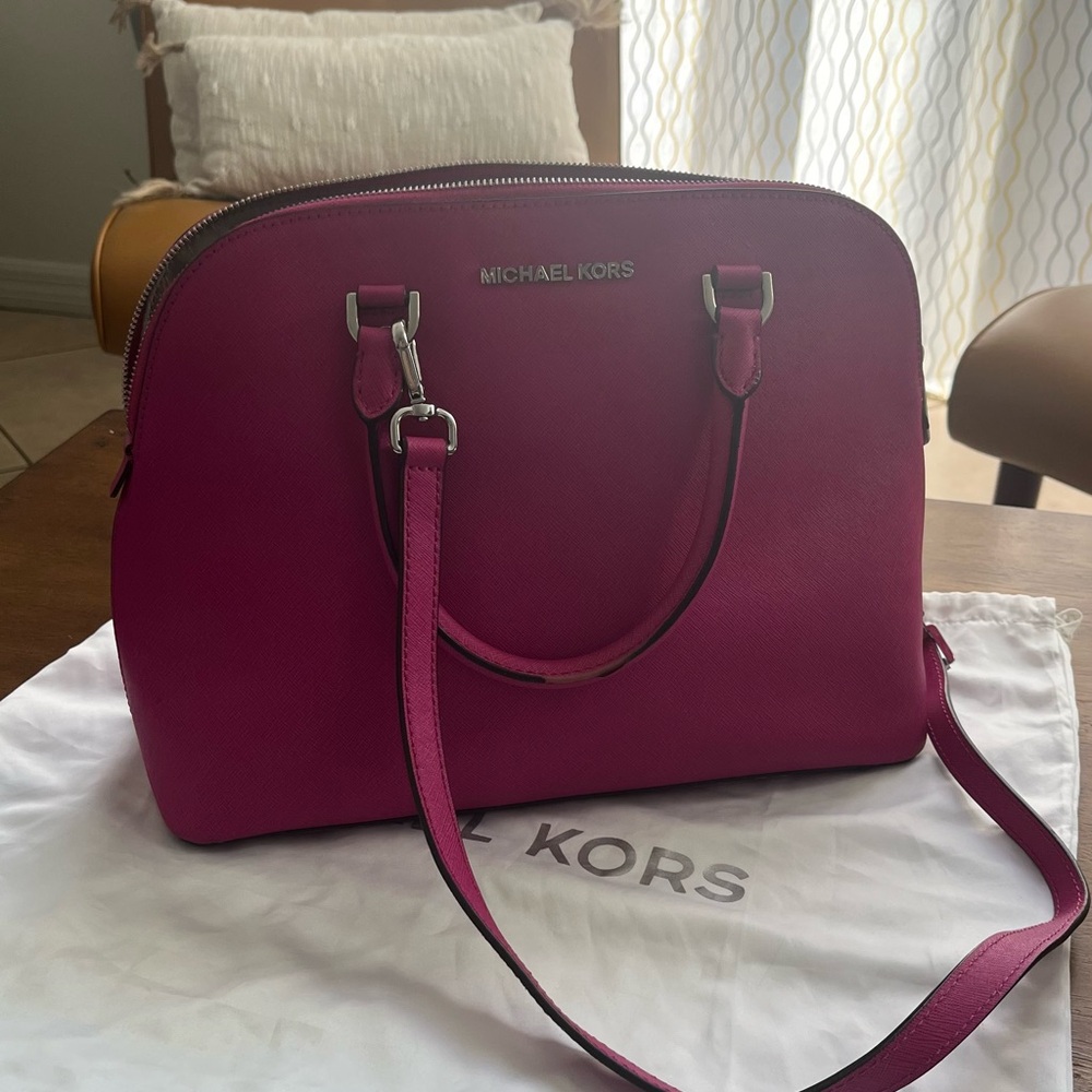 Michael Kors Fuchsia Satchel Bag